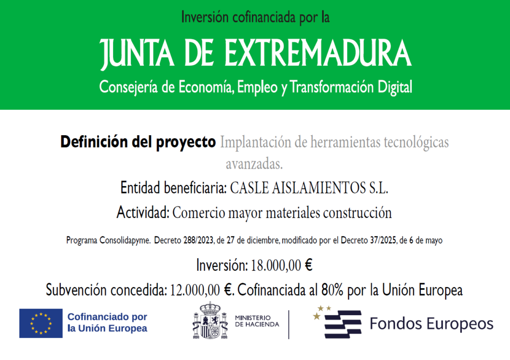 Cartel Subvención